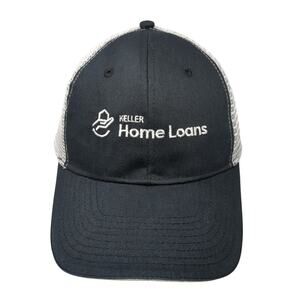 Keller Home Loans Trucker Hat Black One Size Adjustable Mesh Back Image.N